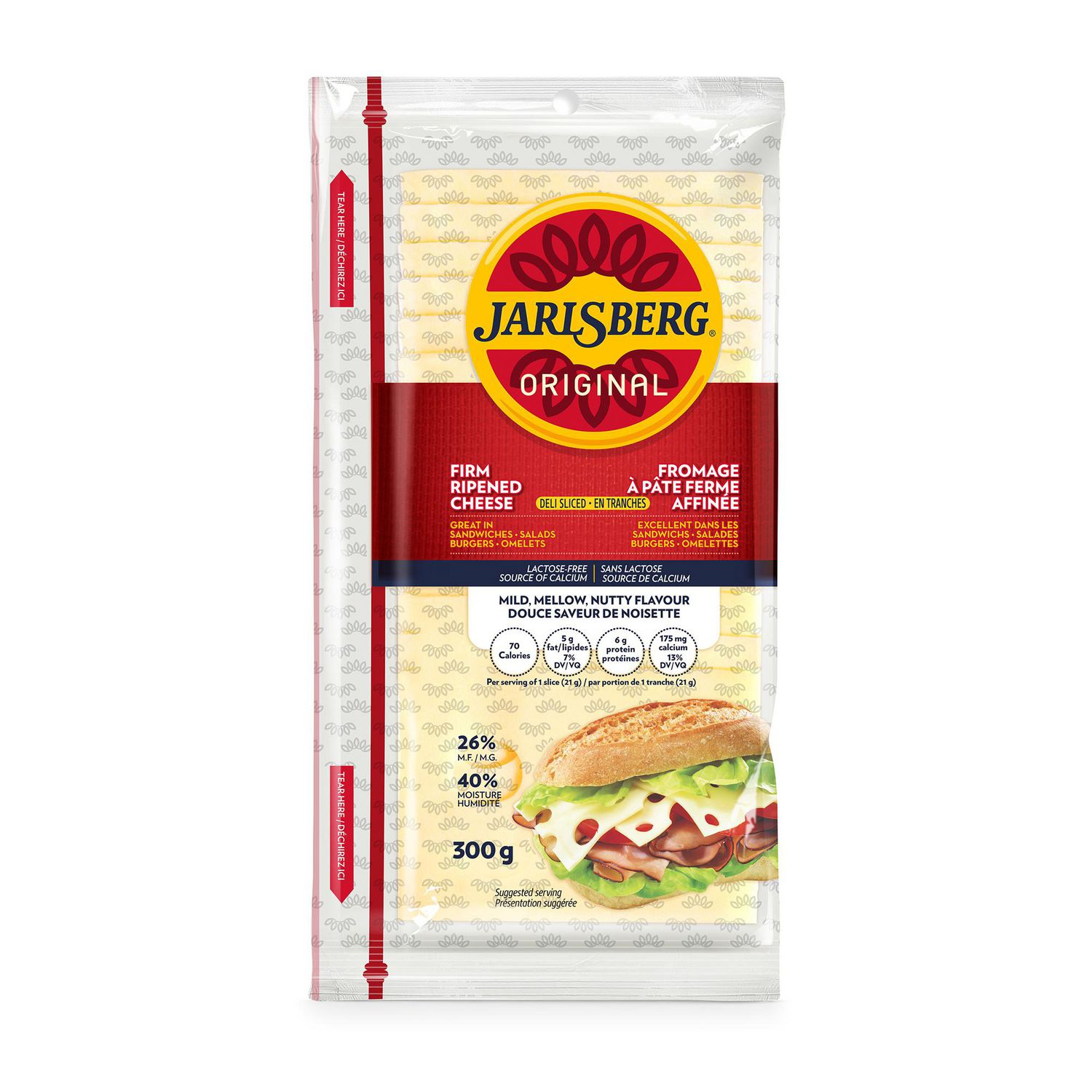 Jarlsberg Firm Ripened Sliced Cheese | Walmart Canada