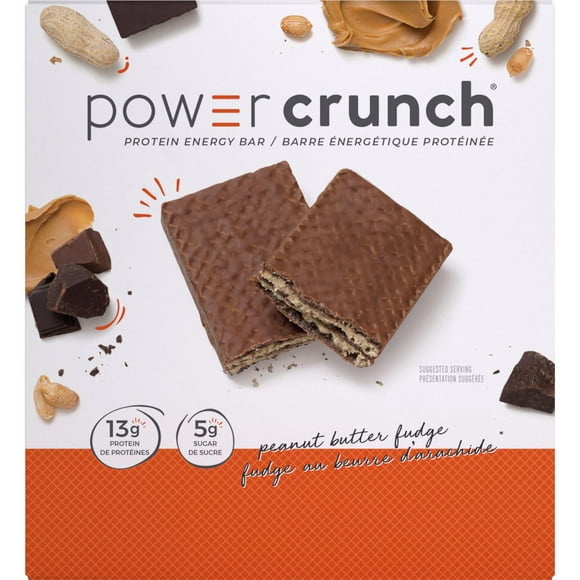 POWER CRUNCH PROTEIN BAR PEANUT BUTTER FUDGE 40G, PROTEIN ENERGY BAR