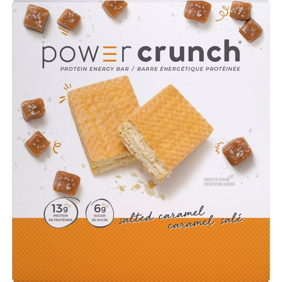 POWER CRUNCH PROTEIN BAR SALTED CARAMEL 40G, PROTEIN ENERGY BAR