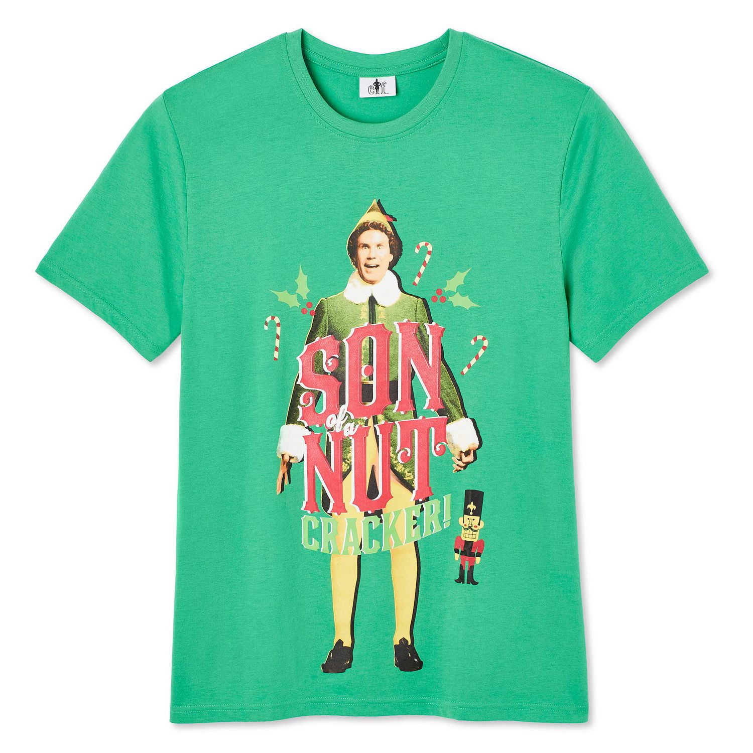 T-shirt avec imprimé graphique Elf pour hommes