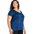 thumbnail image 2 of George Women's Plus V-Neckline Tee, 2 of 6