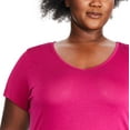 thumbnail image 4 of George Women's Plus V-Neckline Tee, 4 of 6