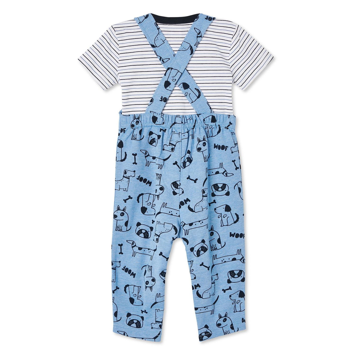 Ensemble 2 pièces avec t-shirt et salopette George pour bébés garçons