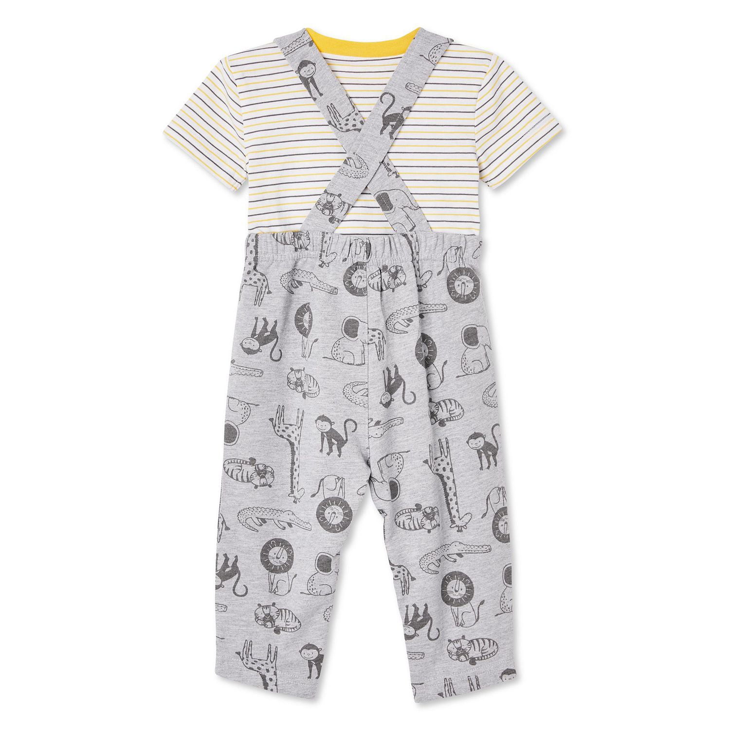 George Baby Boys' Tee and Overalls 2-Piece Set