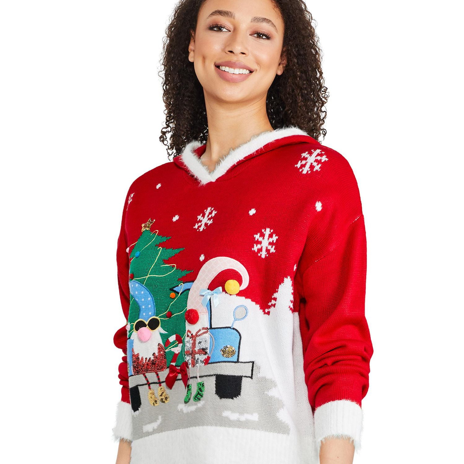 George Women's Hooded Christmas Sweater