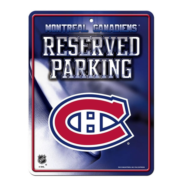Panneau de stationnement des Canadiens de Montréal de la LNH