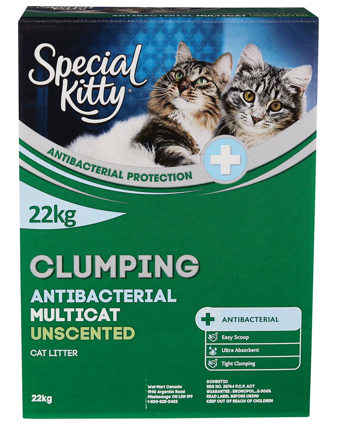 Special Kitty® Clumping Antibacterial Multicat Unscented Cat Litter