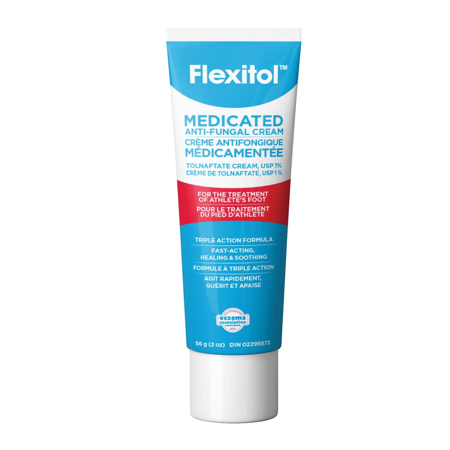 Crème antifongique médicamenteuse pour le pied d'athlète de Flexitol 56 g