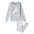 thumbnail image 1 of George Girls' Plush Pajamas 2-Piece Set, 1 of 2