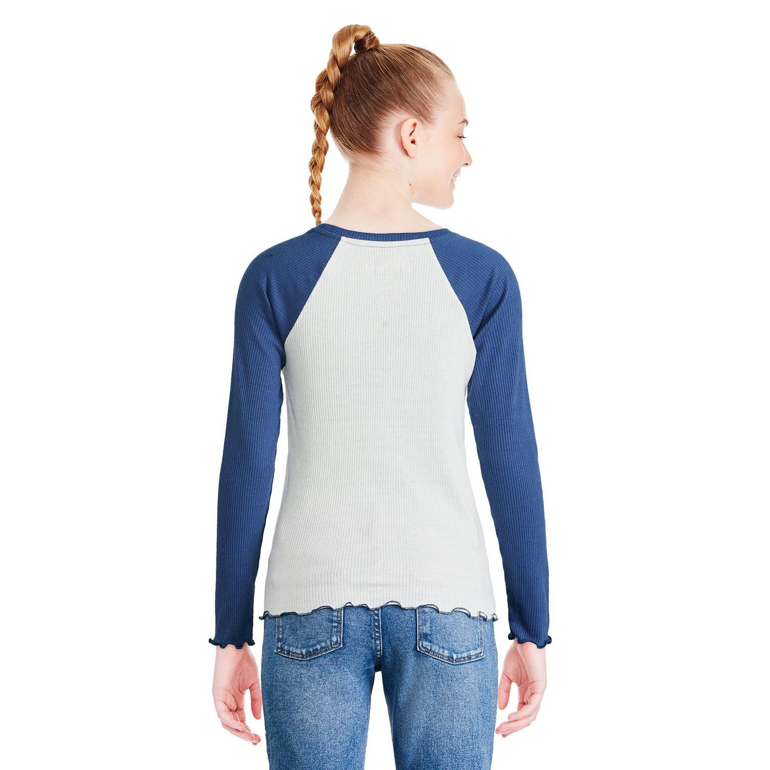 Disney Girls' Stitch Raglan Tee