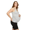 thumbnail image 2 of Paisley Sky Maternity Snap Henley Tank, 2 of 6