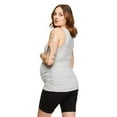 thumbnail image 3 of Paisley Sky Maternity Snap Henley Tank, 3 of 6