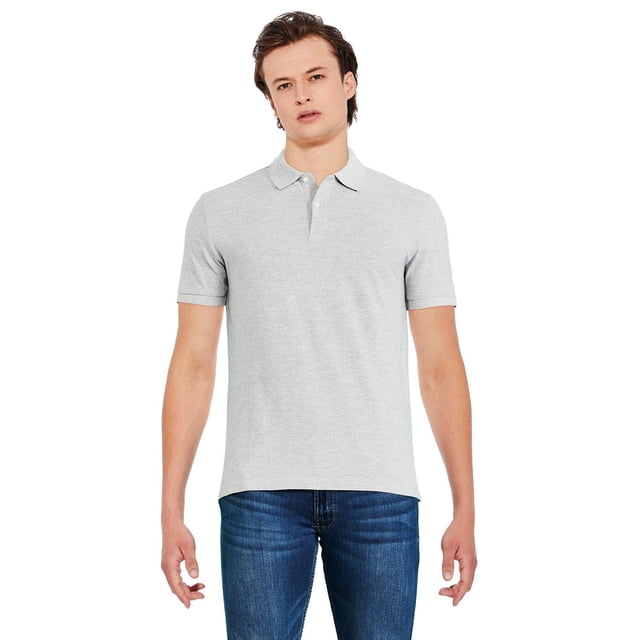 George Men's Short Sleeve Solid Pique Polo
