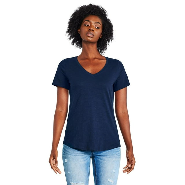 George Women's Core Slub V-Neckline Tee