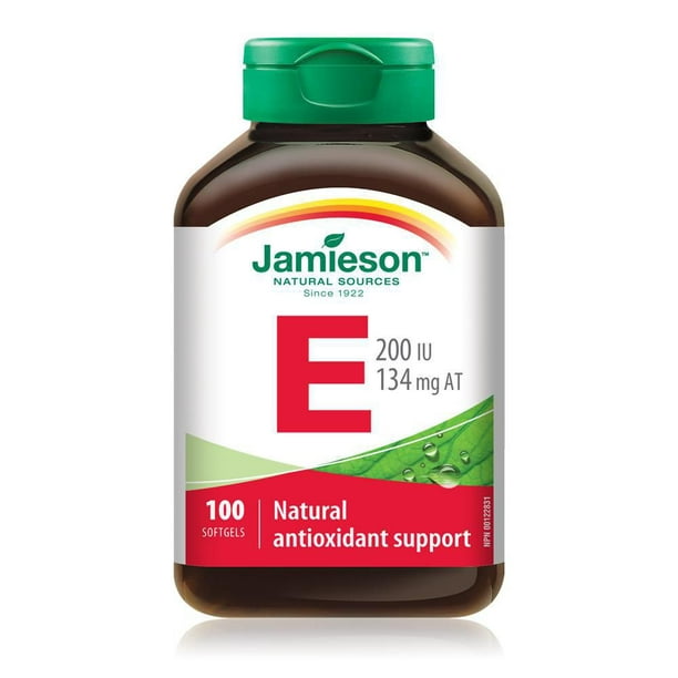 Jamieson Vitamine E 200 UI/134 mg AT 30 capsules