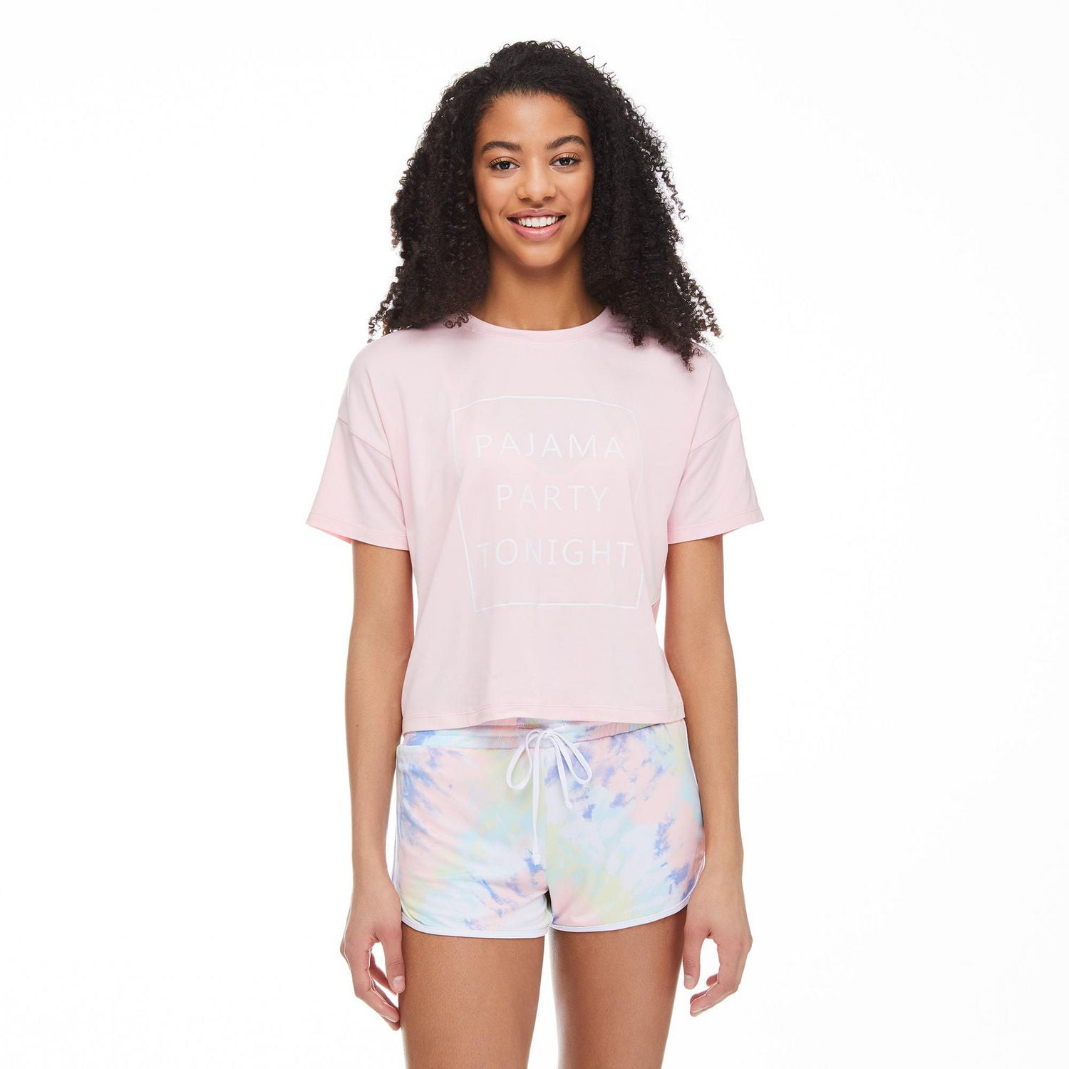 No Boundaries Women's Boxy Sleep Tee