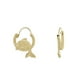 Boucles d'oreilles en or jaune 10K avec dauphin – image 1 sur 1