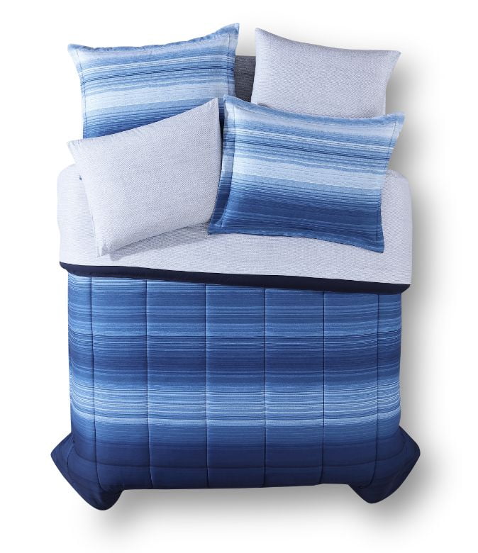 Mainstays 7 Piece Microfiber Bed in a Bag Available in Double Queen and King Walmart