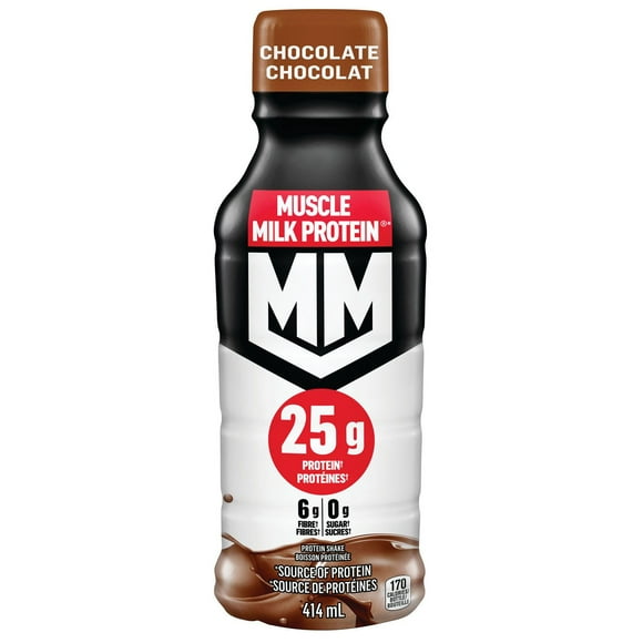 Muscle Milk Protein Protein Shake Chocolate 414mL, 414mL Single Serve Chocolate Protein Shake
