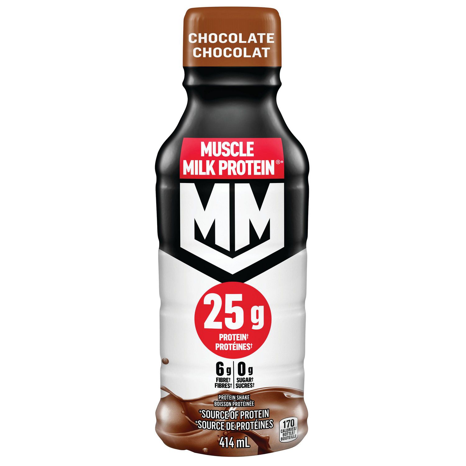 Muscle Milk Protein Shake Chocolate 414 mL, Bottle