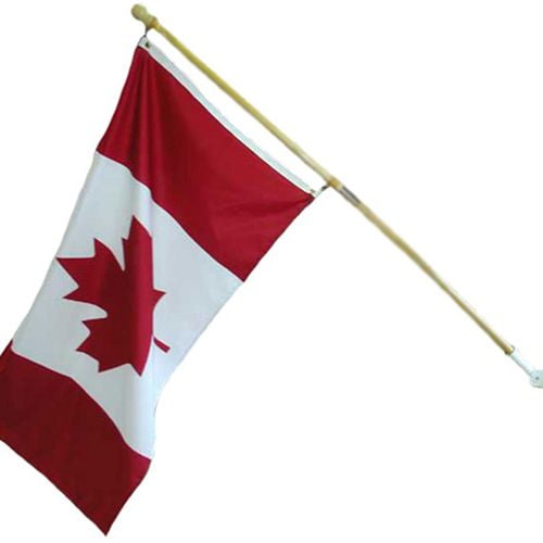 Trousse de mât avec drapeau du Canada 5 pi