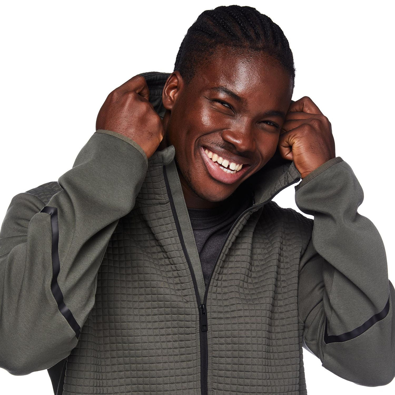 Haut à capuchon zippé pour hommes Athletic Works