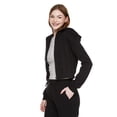 thumbnail image 2 of No Boundaries Women's Crop Zip Hoodie, 2 of 6