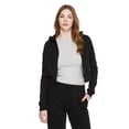 thumbnail image 1 of No Boundaries Women's Crop Zip Hoodie, 1 of 6