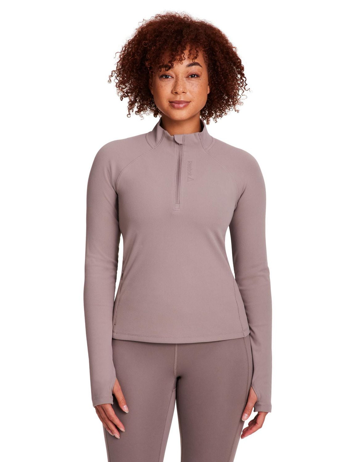 HAUT FEMME REEBOK EXPLORER MEET AND GREET – DEMI-ZIP, MANCHES LONGUES