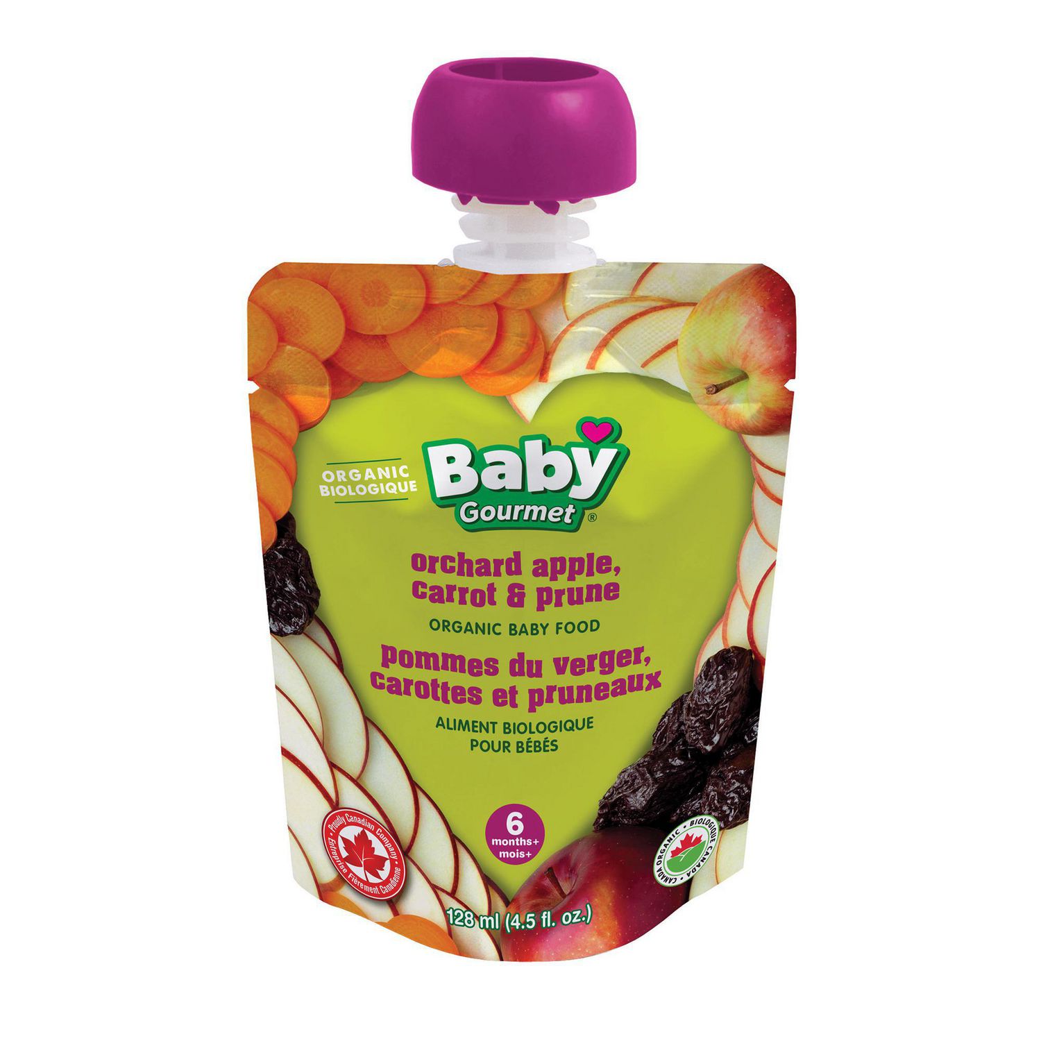 Baby Gourmet Organic Orchard Apple Carrot Prune Organic Baby Food Puree Walmart Canada