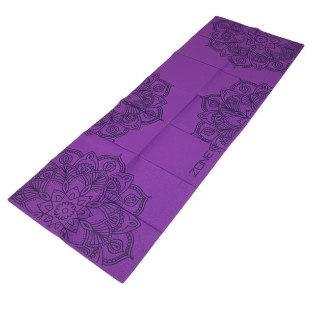 GoZone Tapis de Yoga Pliable – Violette Durable et léger