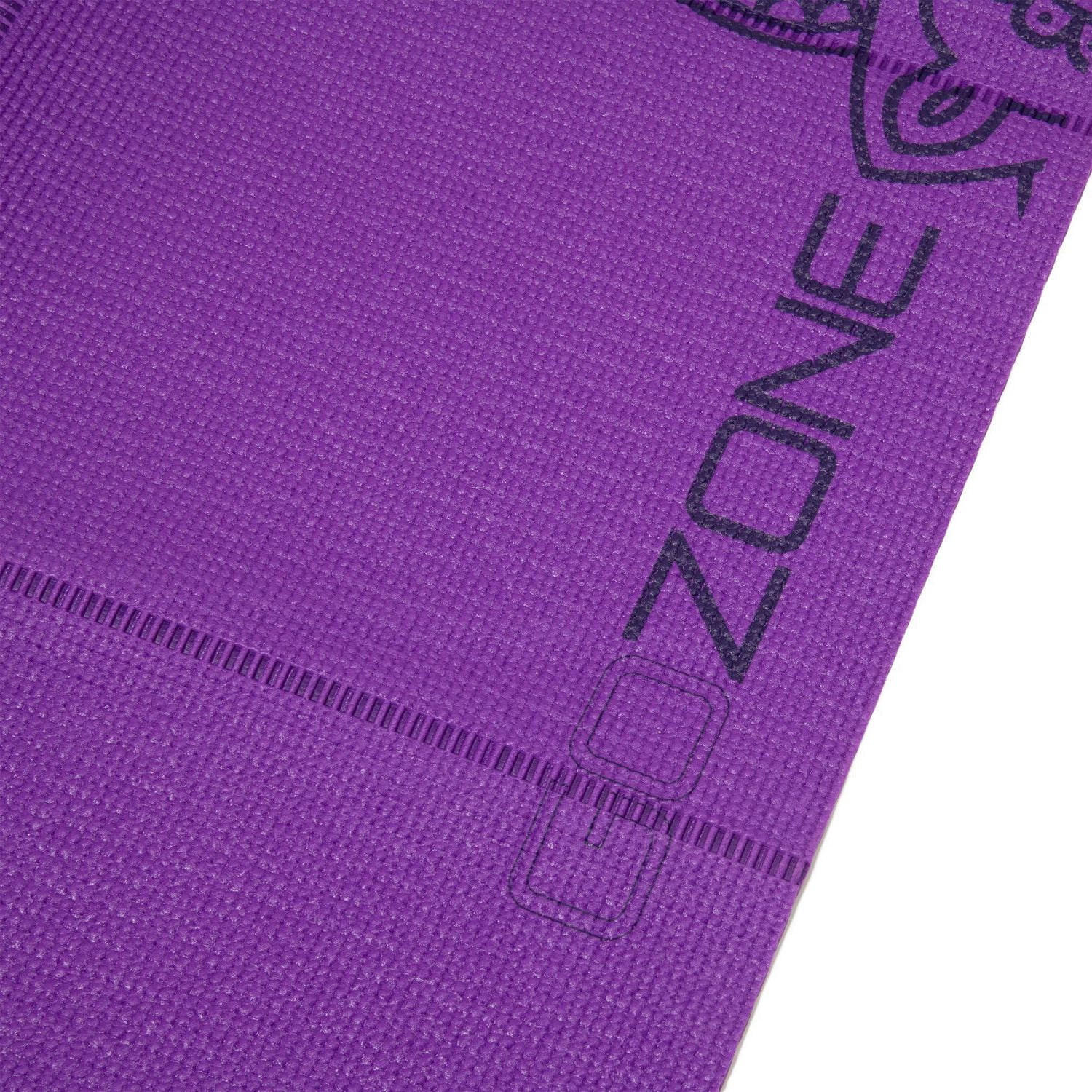 Yoga Mat, 5 mm thick, 185 x 61 cm, with Strap, Foam - Purple, For Soft Yoga