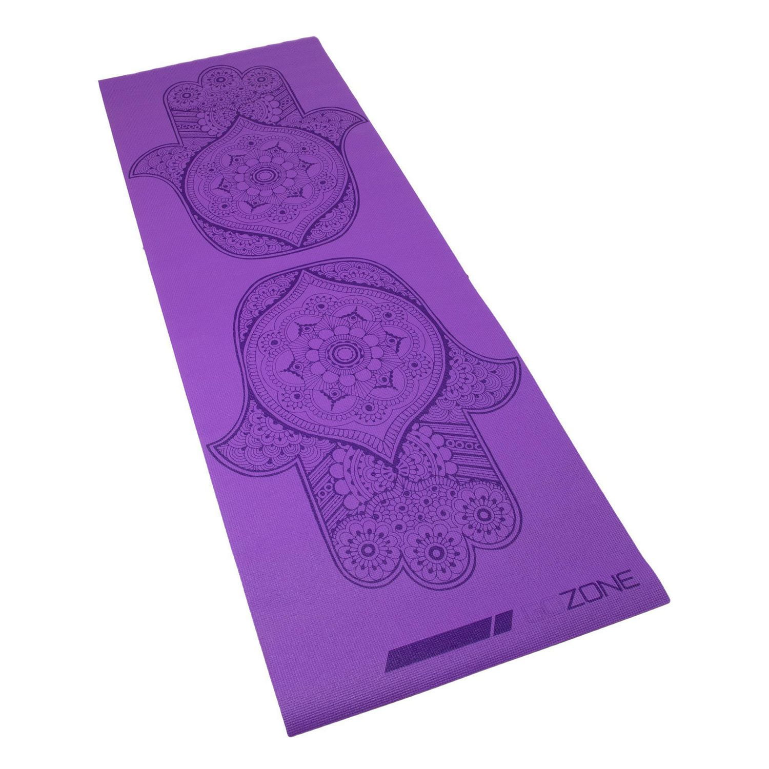 GoZone Printed Foldable Yoga Mat – Purple, Durable and lightweight
