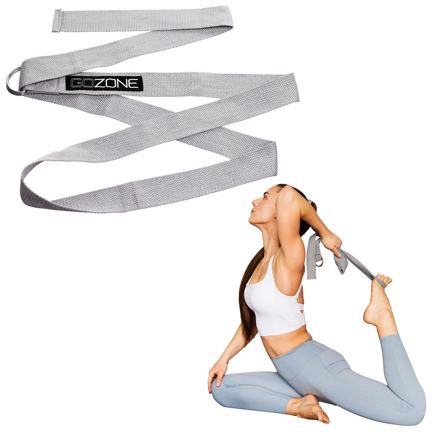 Yoga strap - Grey