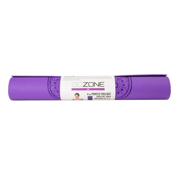 Plain Purple PVC Yoga Mat, Thickness: 4mm, Available in 2X6.5 Feet