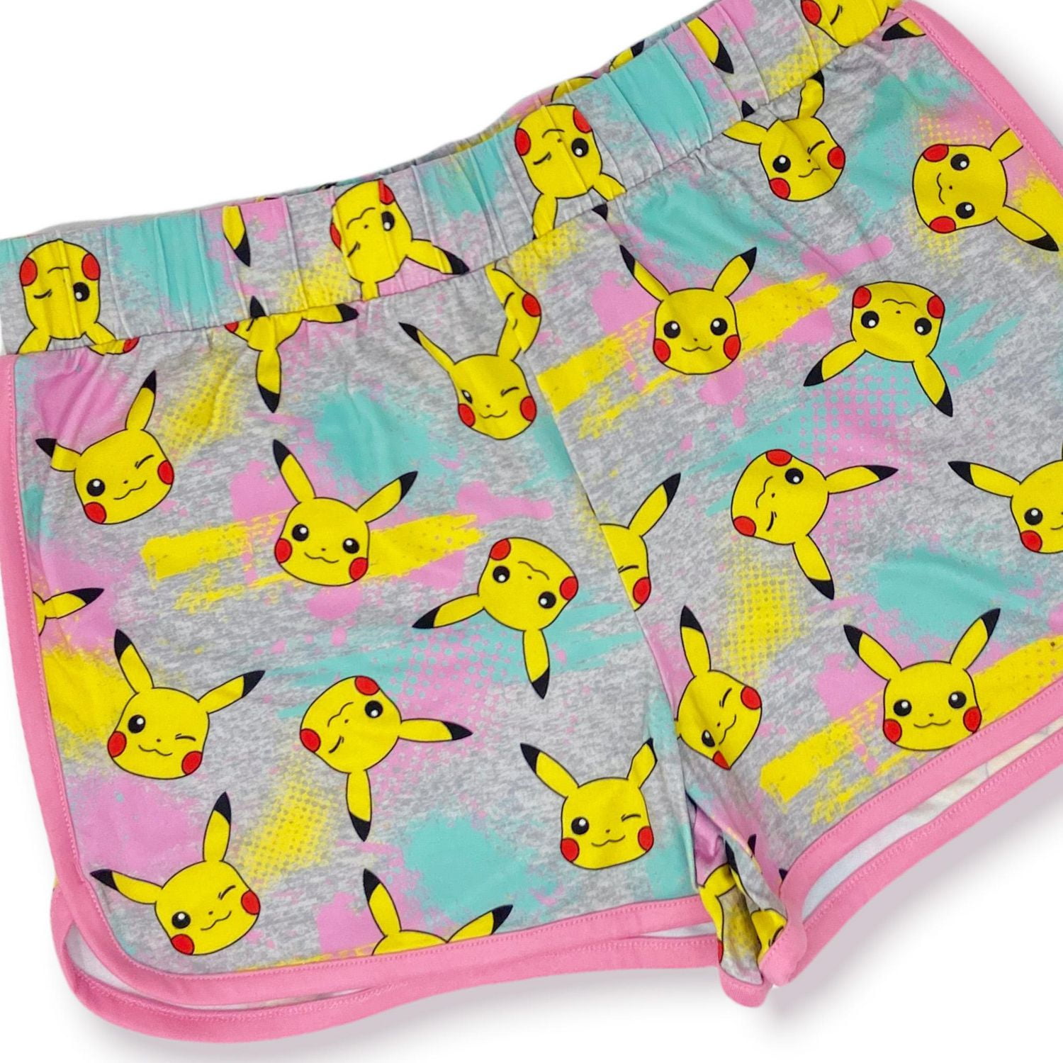 Pokemon Culotte courte imprimé avec élastique à la taille pour fille
