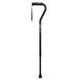 thumbnail image 1 of Hugo Adjustable Offset Handle Cane with Reflective Strap, Black, 1 of 2
