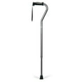 thumbnail image 1 of Hugo Adjustable Offset Handle Cane with Reflective Strap, Smoke, 1 of 2