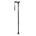 thumbnail image 1 of Hugo Adjustable Derby Handle Cane with Reflective Strap, Cocoa, 1 of 2