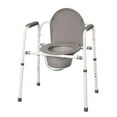 thumbnail image 1 of MedPro Versatile Homecare Commode Chair with Adjustable Height, Grey, 1 of 1