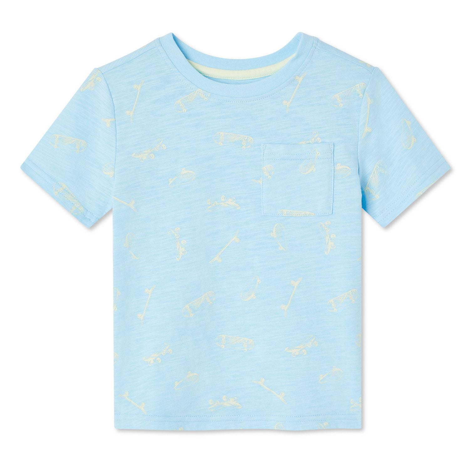 T-shirt basique en couleur unie pour femmes en Vert - GERDA