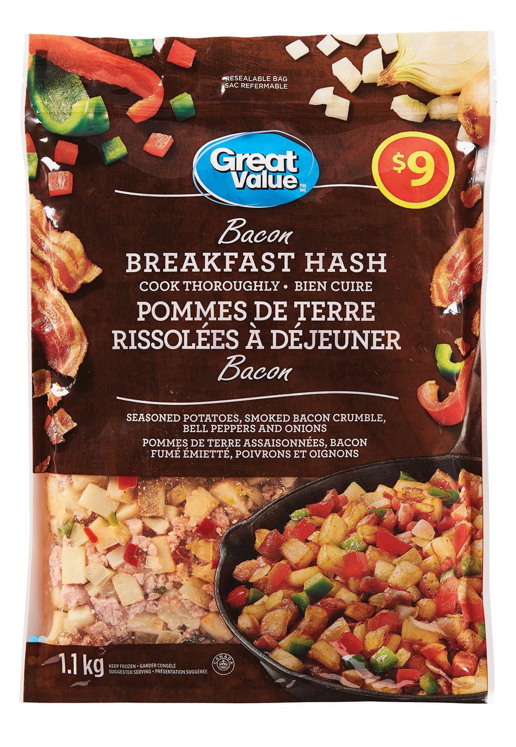 Great Value Bacon Breakfast Hash Walmart Canada