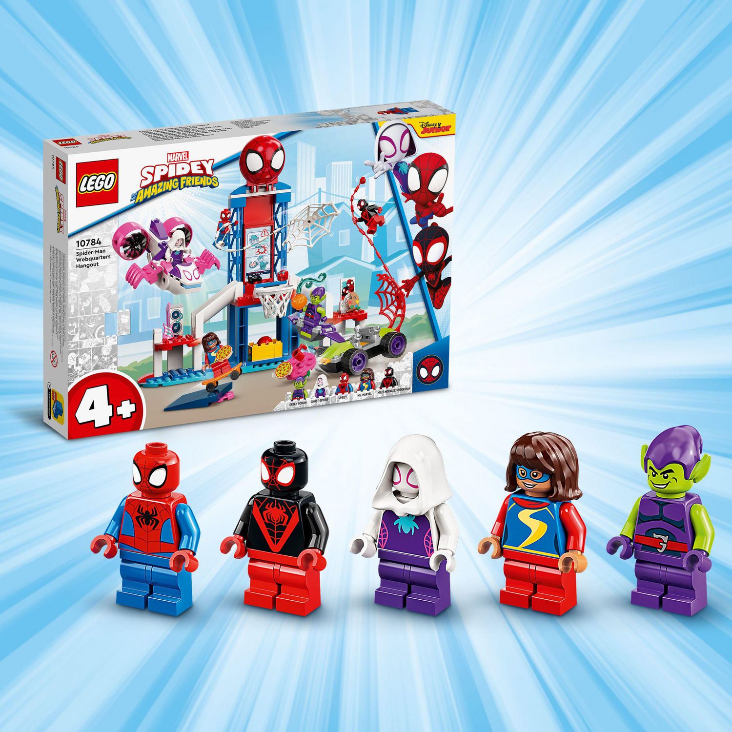 LEGO Marvel Spidey And His Amazing Friends Spider-Man Webquarters Hangout  10784 (155 Pieces)