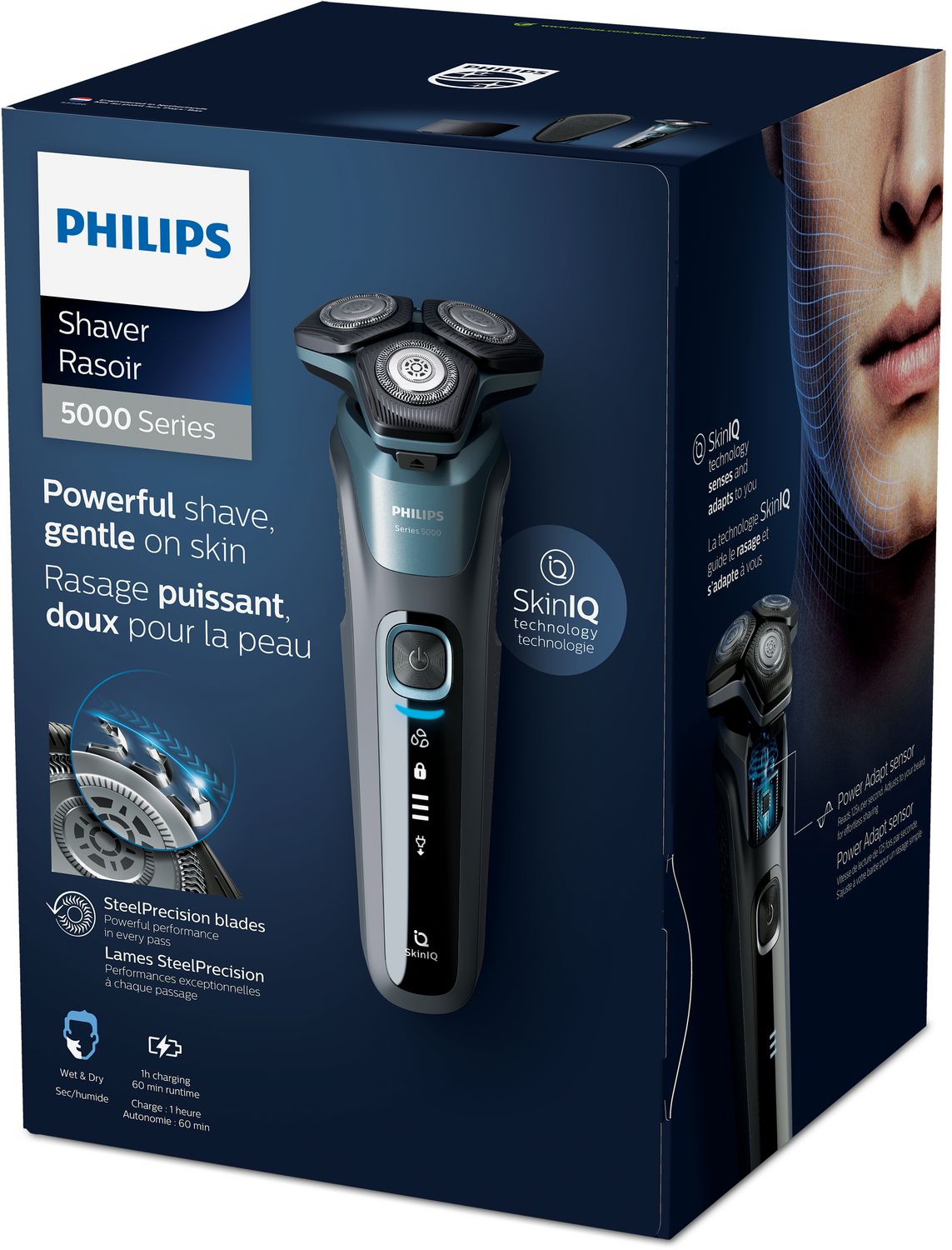 Philips Series 5000, Wet & Dry Electric Shaver with Cable-free