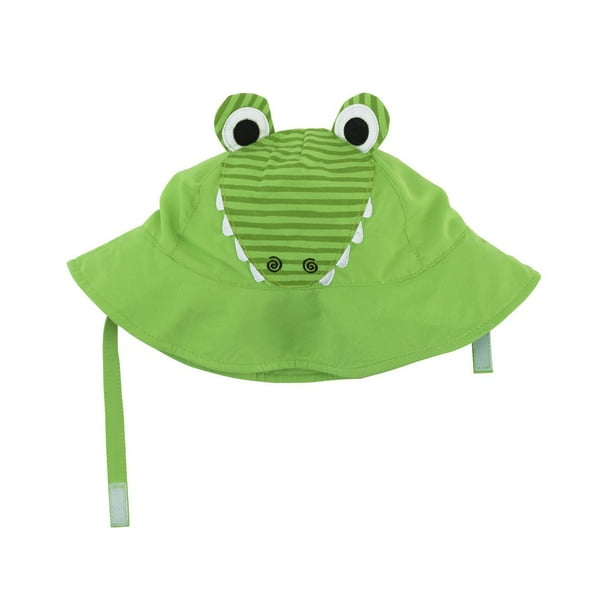 ZOOCCHINI - Bébé, enfant en bas âge UPF50 + chapeau de soleil - Bonnet de bain - Aidan l'Alligator
