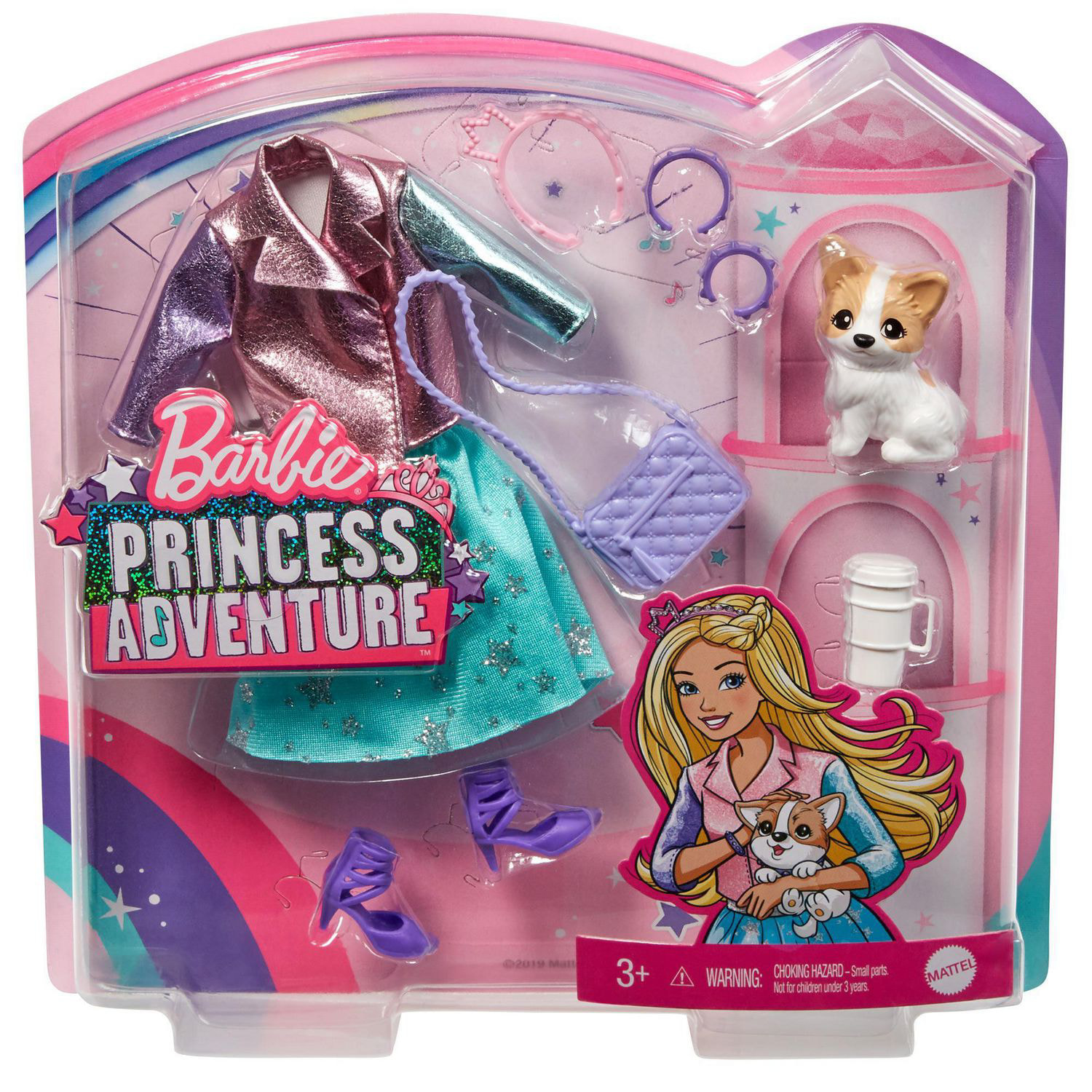 Barbie Princess Adventure Daisy Doll in Princess Fashion (12-inch) with  Pet, 3 to 7 Years 
