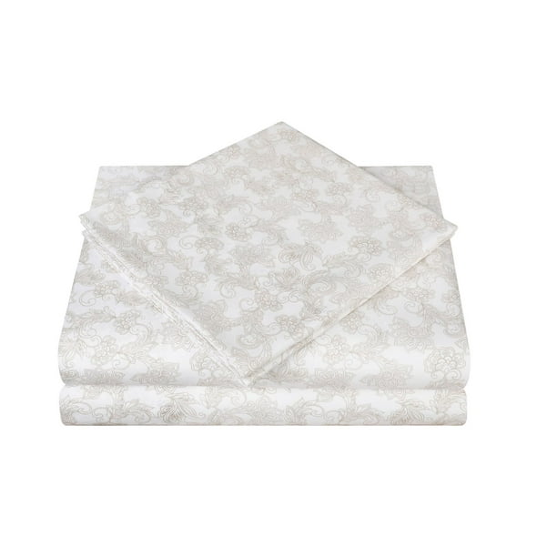 Mainstays 250 Thread Count Wrinkle Resistant Sheet Set, Twin, Double