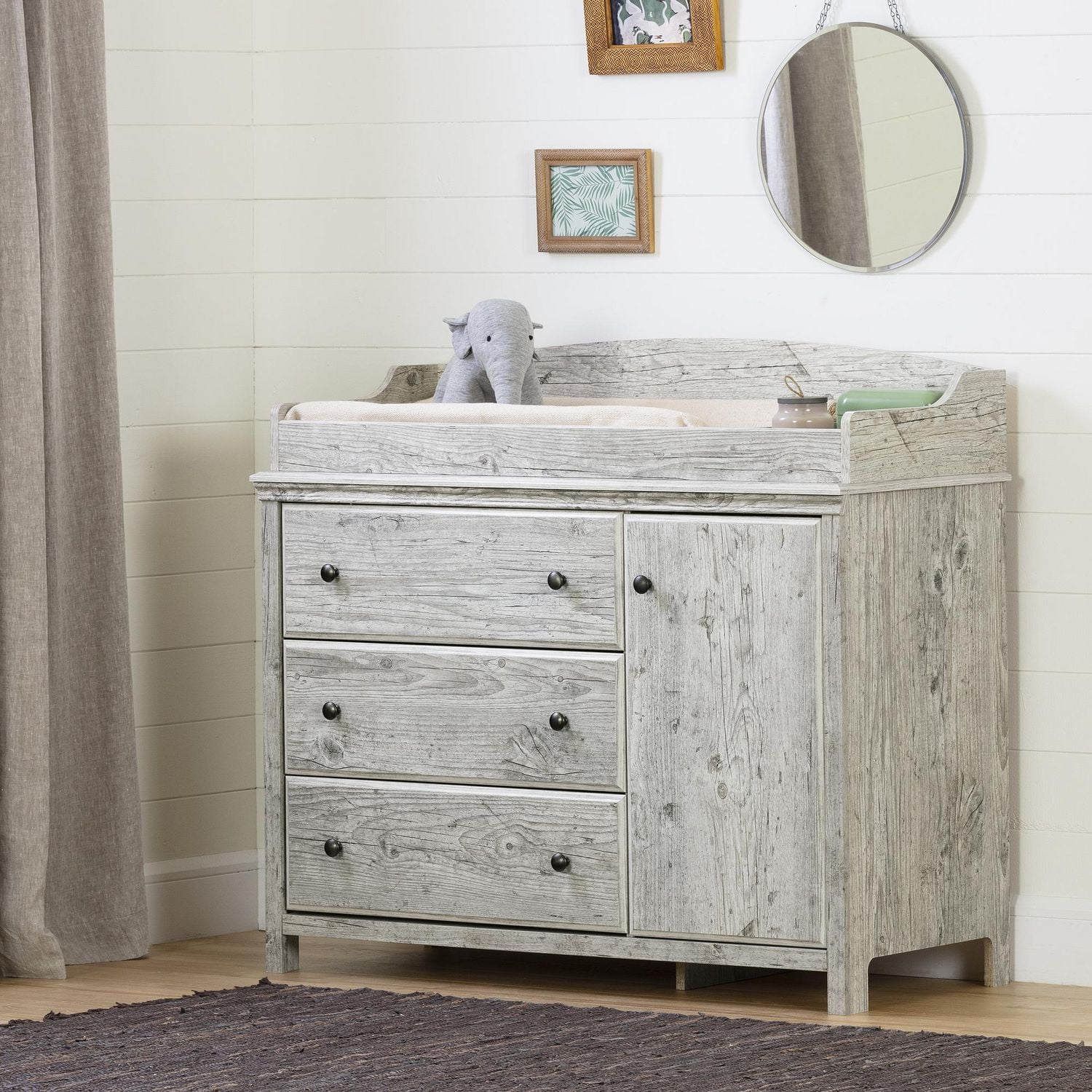 pine changing table
