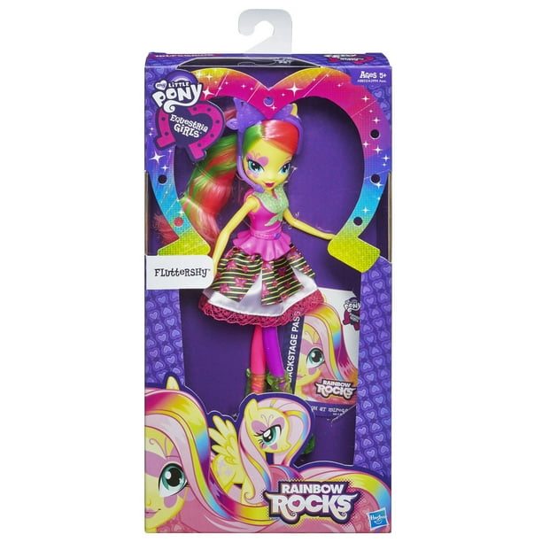 My Little Pony Equestria Girls Neon Rainbow Rocks - Poupée Fluttershy