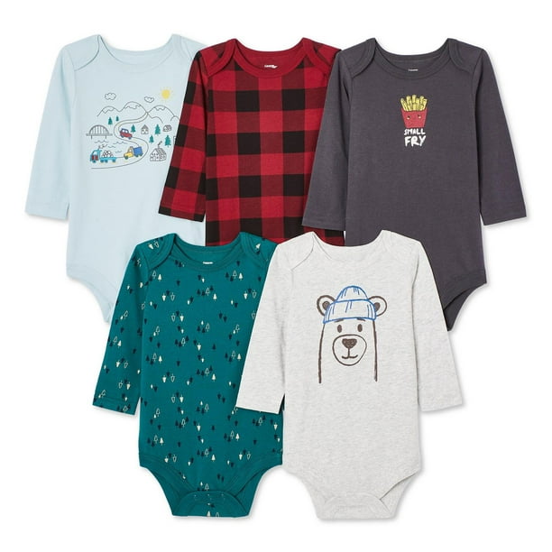 George Baby Boys' Bodysuit 5-Pack - Walmart.ca